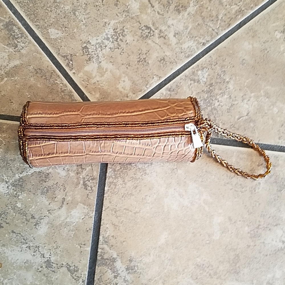 Vintage Embellished Tube Clutch